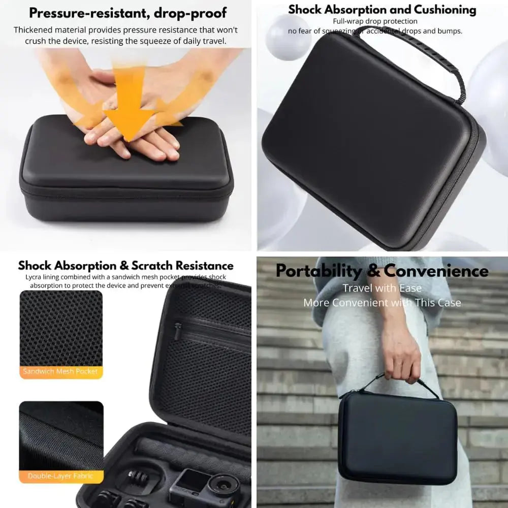 TEKTONIC Carrying Case for DJI Osmo Action 3 Action 4 Action 5 Pro Action 6 and Accessories TEKTONIC