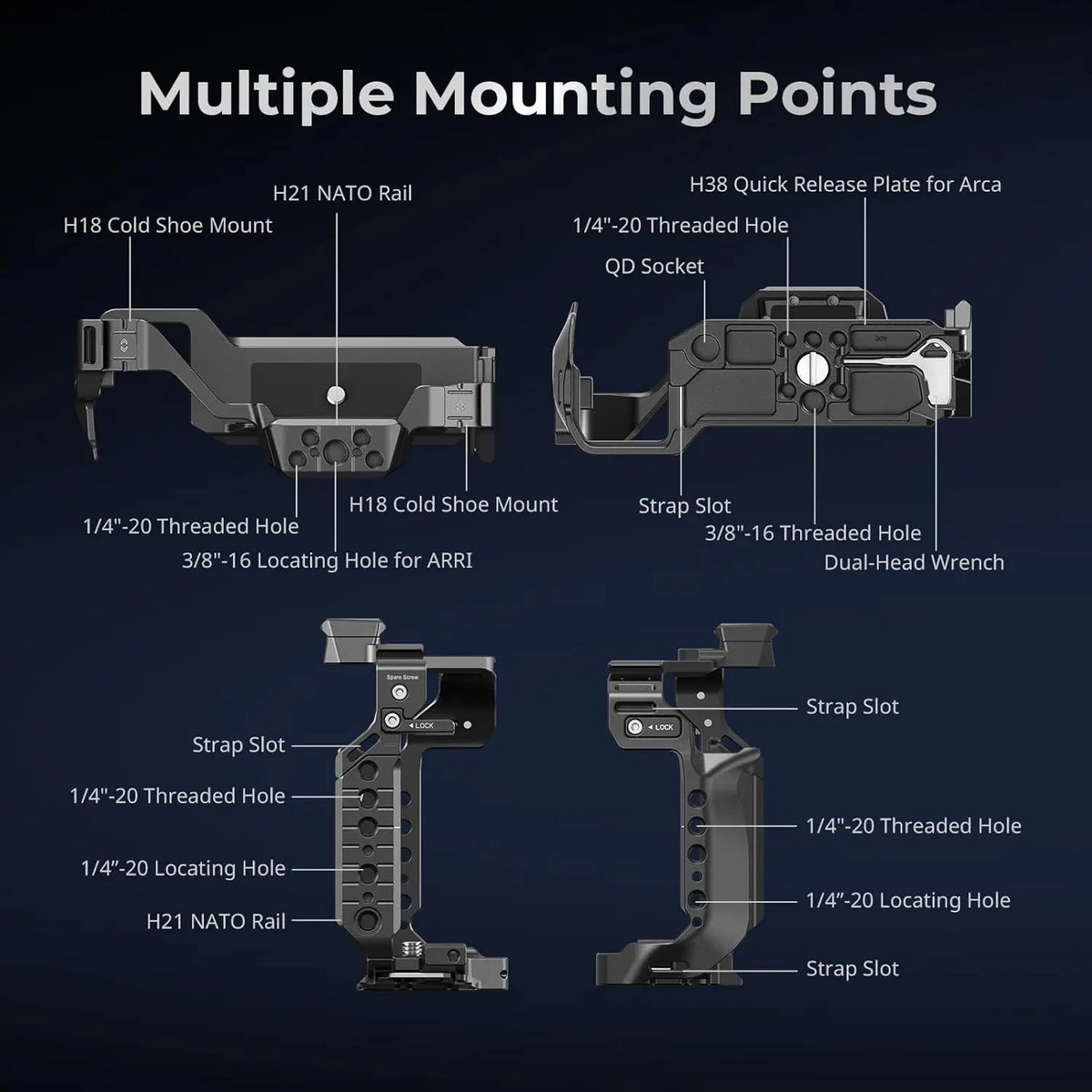 SmallRig S1R II Cage Kit for Panasonic LUMIX S1R II 4903 SMALLRIG