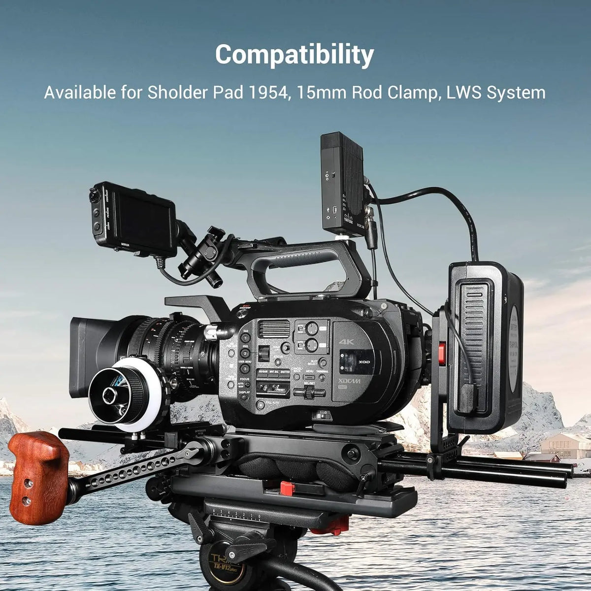 SMALLRIG 15mm Camera Rods 8 Inch Aluminum Alloy Rail Support System 1051 SMALLRIG