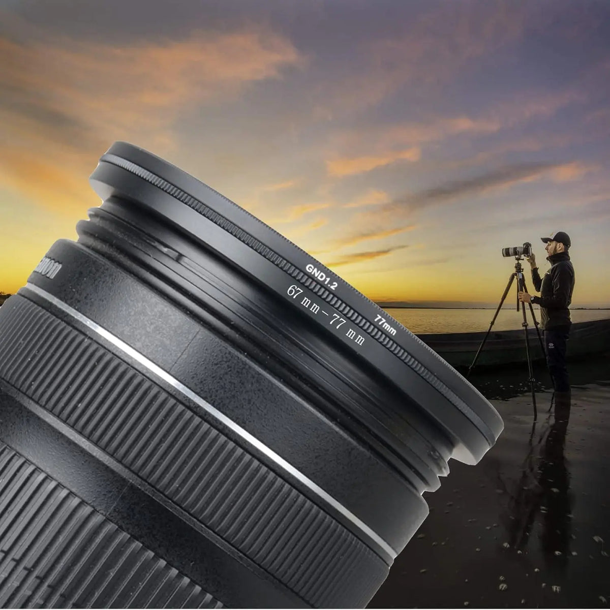 Step Up Ring Filter Adapter for UV ND CPL Filters Haida