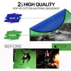 HIFFIN Two in One Green Blue 150 cm by 200 cm HIFFIN