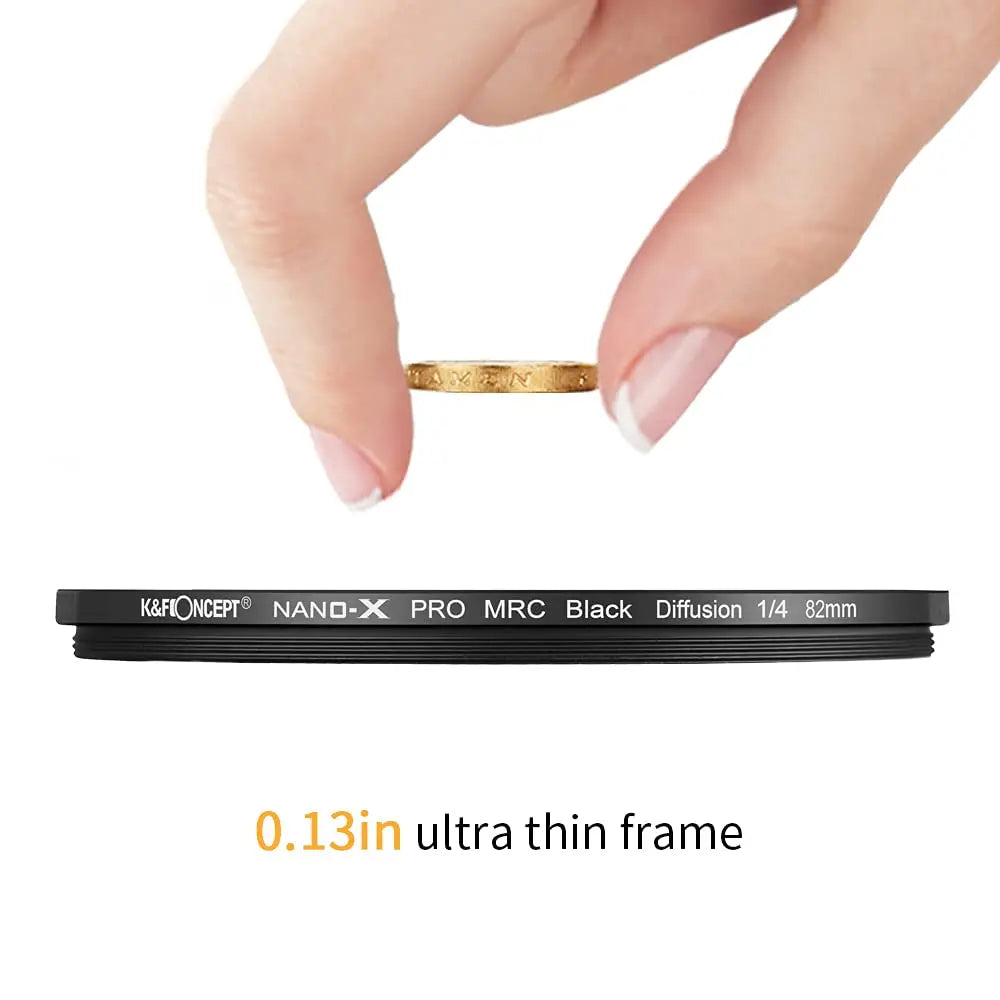 K and F 77mm Magnetic Black Mist Filter 1 by 4 Nano X K&F