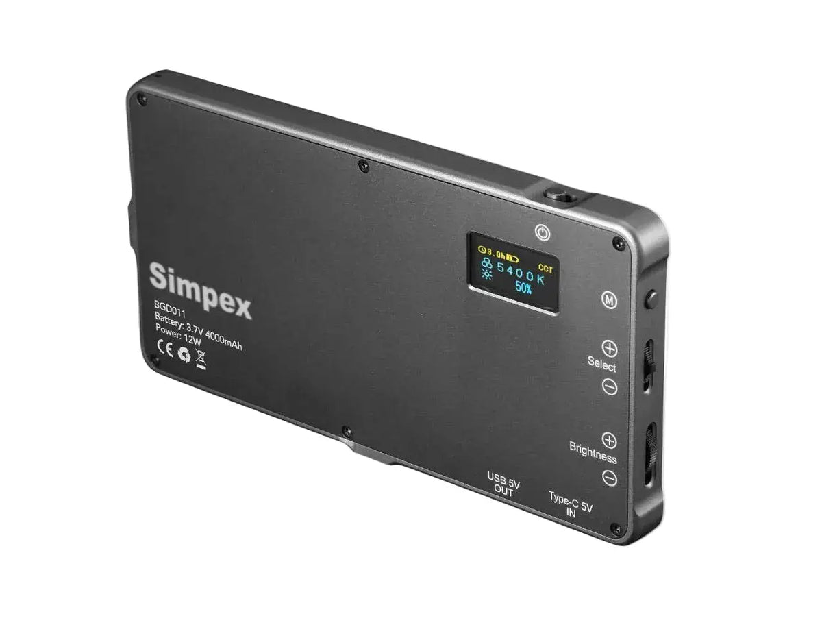 Simpex RGB Pocket LED Light with Built in 4000MAh Rechargeable Battery Simpex