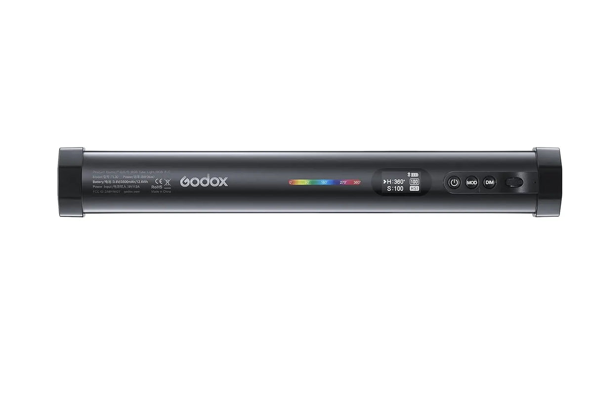 GODOX TL30 RGB LED Tube Light, Black & White Godox