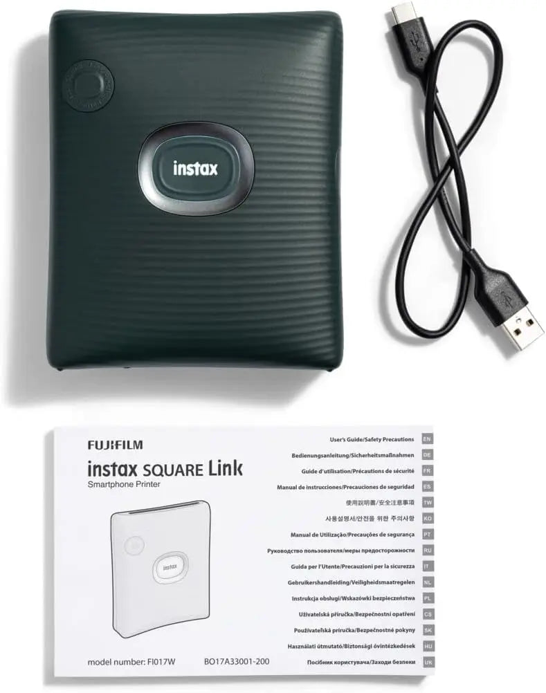 Fujifilm Instax Square Link Smartphone Photo Printer Green Instax