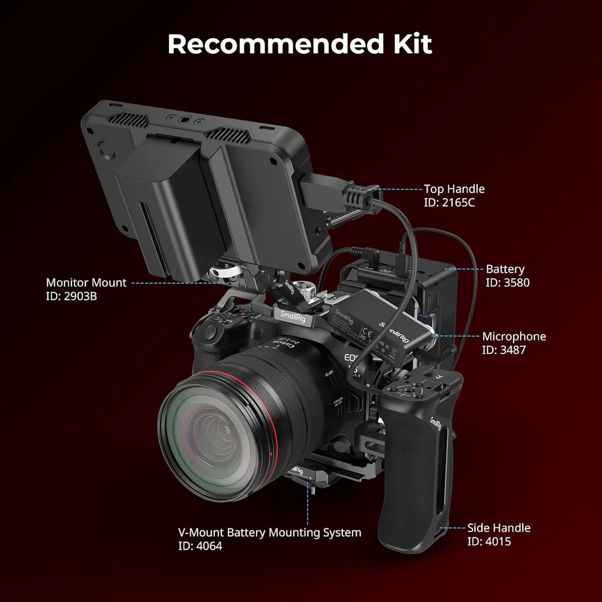 SmallRig Cage for Canon EOS R5 Mark II  Camera Rig Cage 4978 SMALLRIG