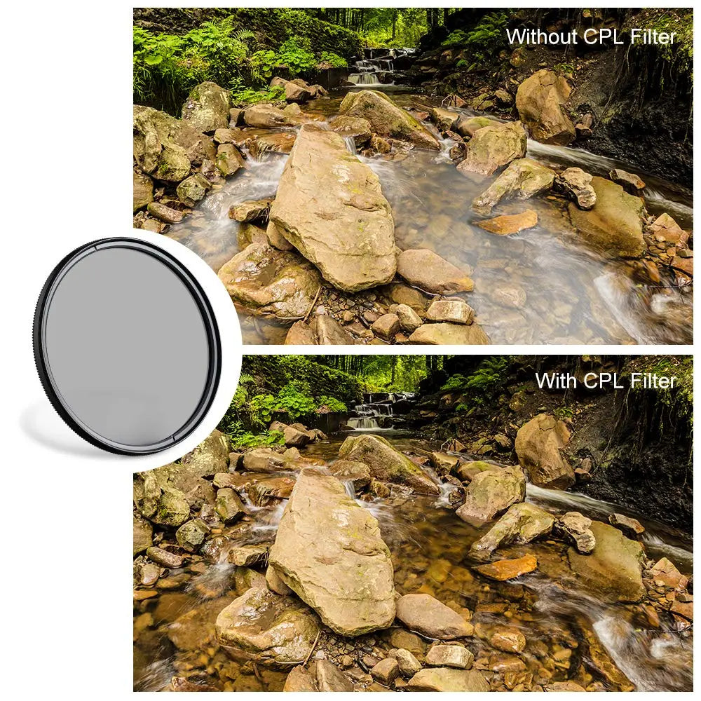 K&F Concept 67mm Classic Series Slim Multi-Coated Circular Polarizer (CPL) Filter K&F