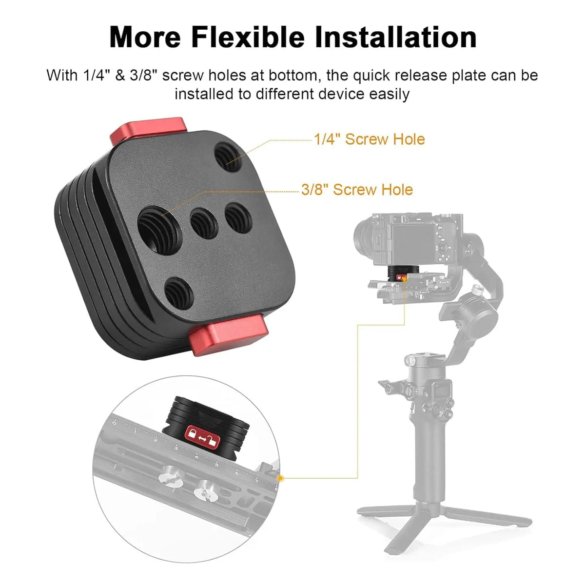 Claw Quick Release QR Plate Kit for DSLR and Mirrorless Cameras Rapid Connect Adapter TEKTONIC