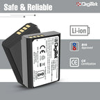 DIGITEK LP-E10 Lithium-Ion Rechargeable Battery for Canon EOS DSLR Cameras Digitek