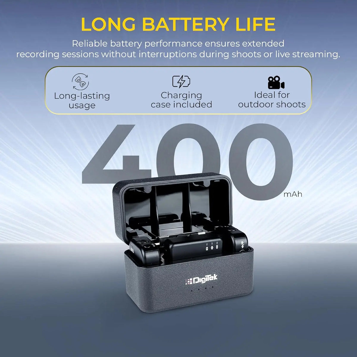 Digitek DWM 122 2 in 1 Wireless Microphone Digitek