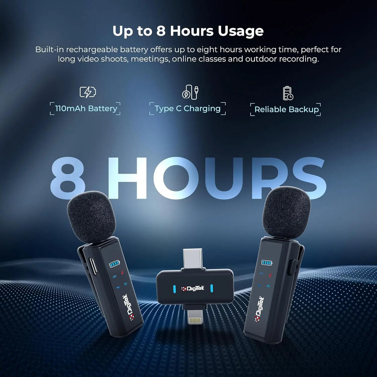 Digitek DMW 021 Wireless Clip On Microphone Digitek