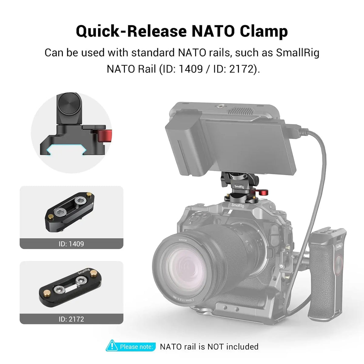 SmallRig Field Monitor Mount Holder with NATO Clamp 2906B SMALLRIG