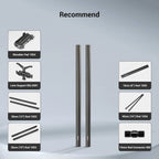 SMALLRIG 15mm Camera Rods 8 Inch Aluminum Alloy Rail Support System 1051 SMALLRIG