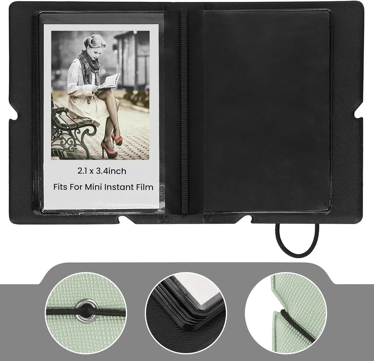 Tektonic Mini Photo Album 28 Pockets for Instax and Polaroid 2x3 Inch TEKTONIC