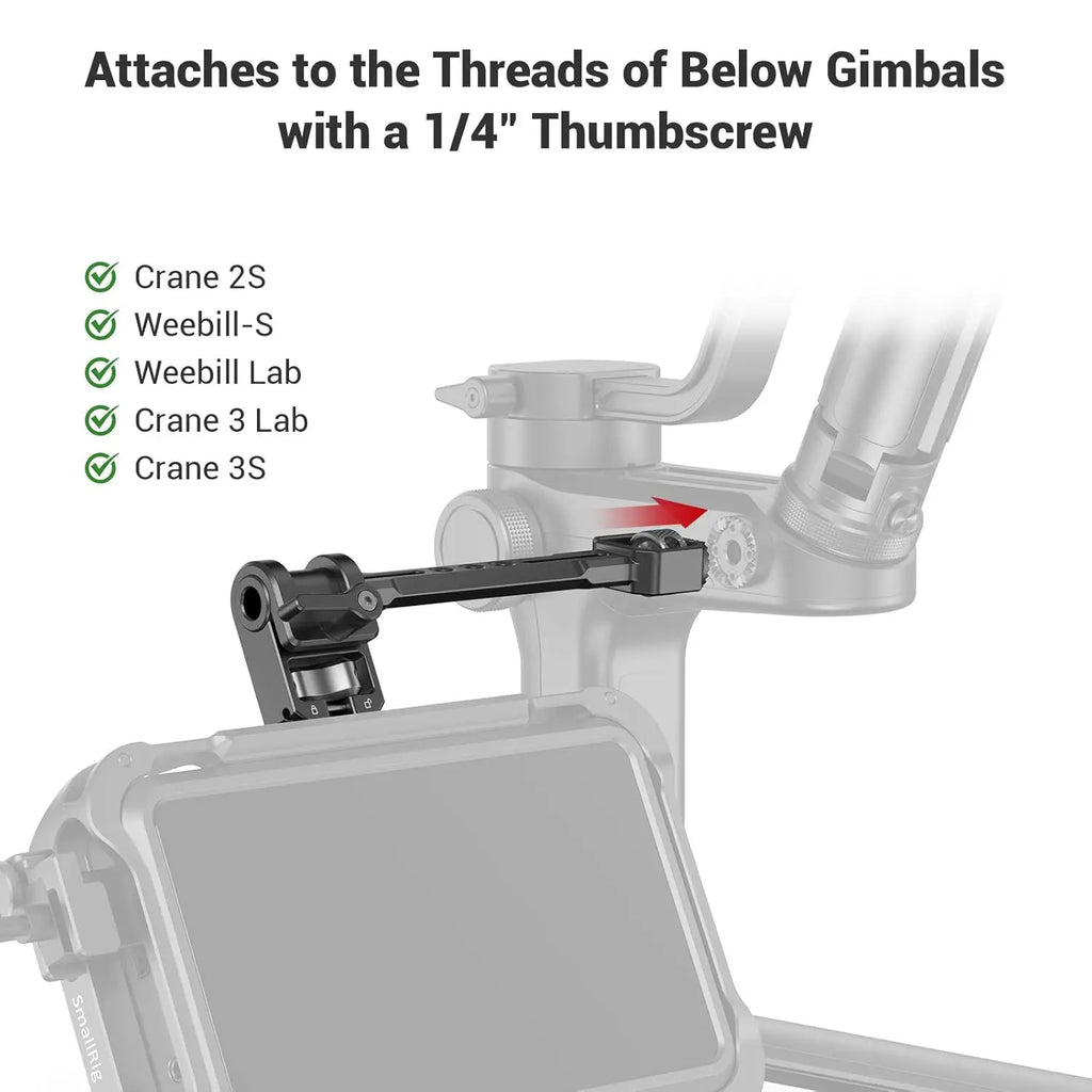SmallRig Adjustable Camera Monitor Mount for Gimbals 2889 SMALLRIG