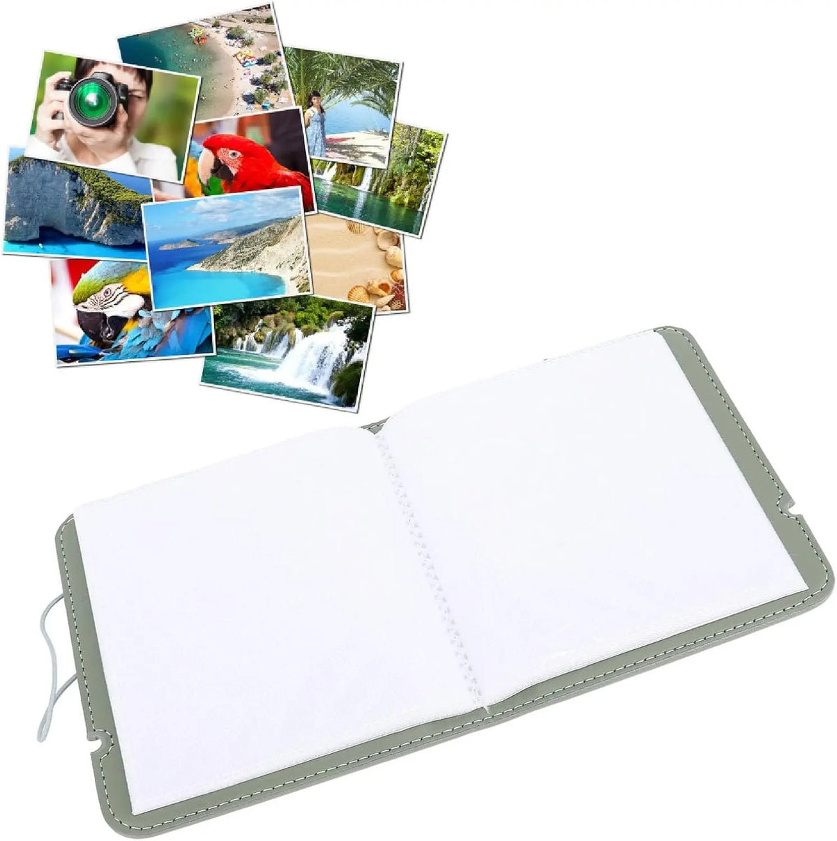 Tektonic Instant Camera Photo Album 28 Sheets Grey Mini TEKTONIC