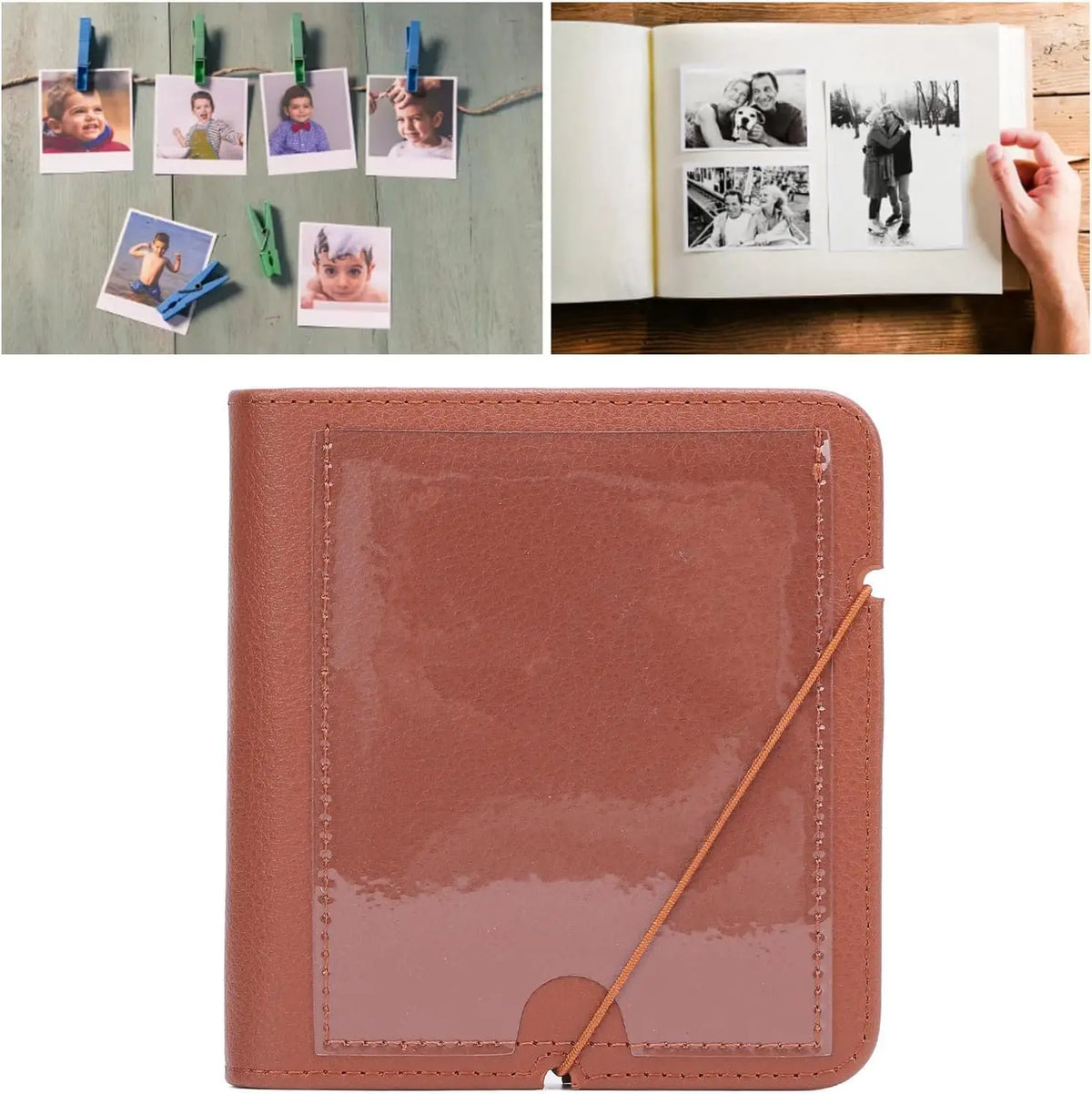 Tektonic Instant Camera Photo Album 28 Sheets Mini Brown TEKTONIC