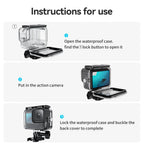 TELESIN Waterproof Dive Case for GoPro Hero 10/9 Black TELESIN