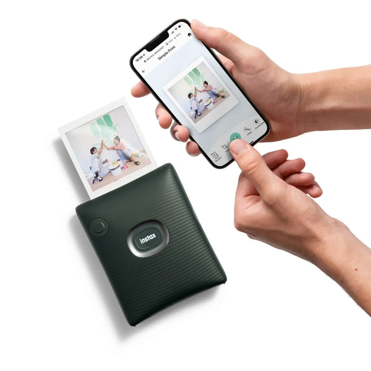 Fujifilm Instax Square Link Smartphone Photo Printer Green Instax