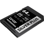 Lexar Professional Silver Plus 64 GB SDXC UHS I Memory Card Lexar