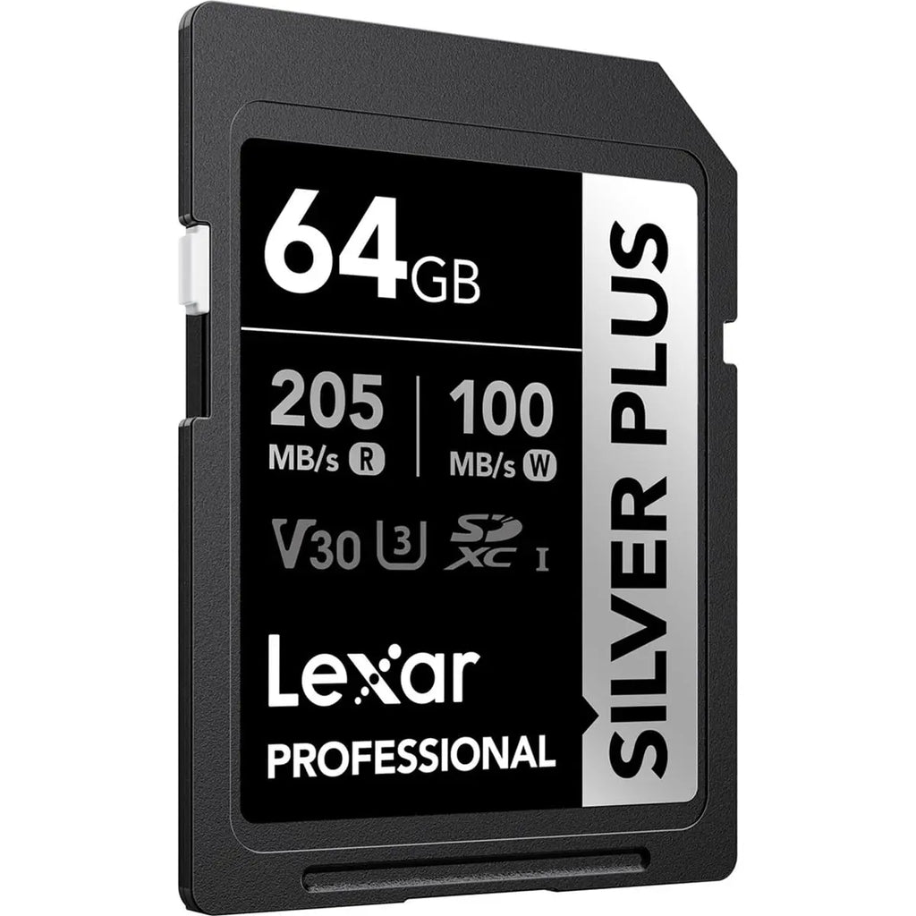Lexar Professional Silver Plus 64 GB SDXC UHS I Memory Card Lexar