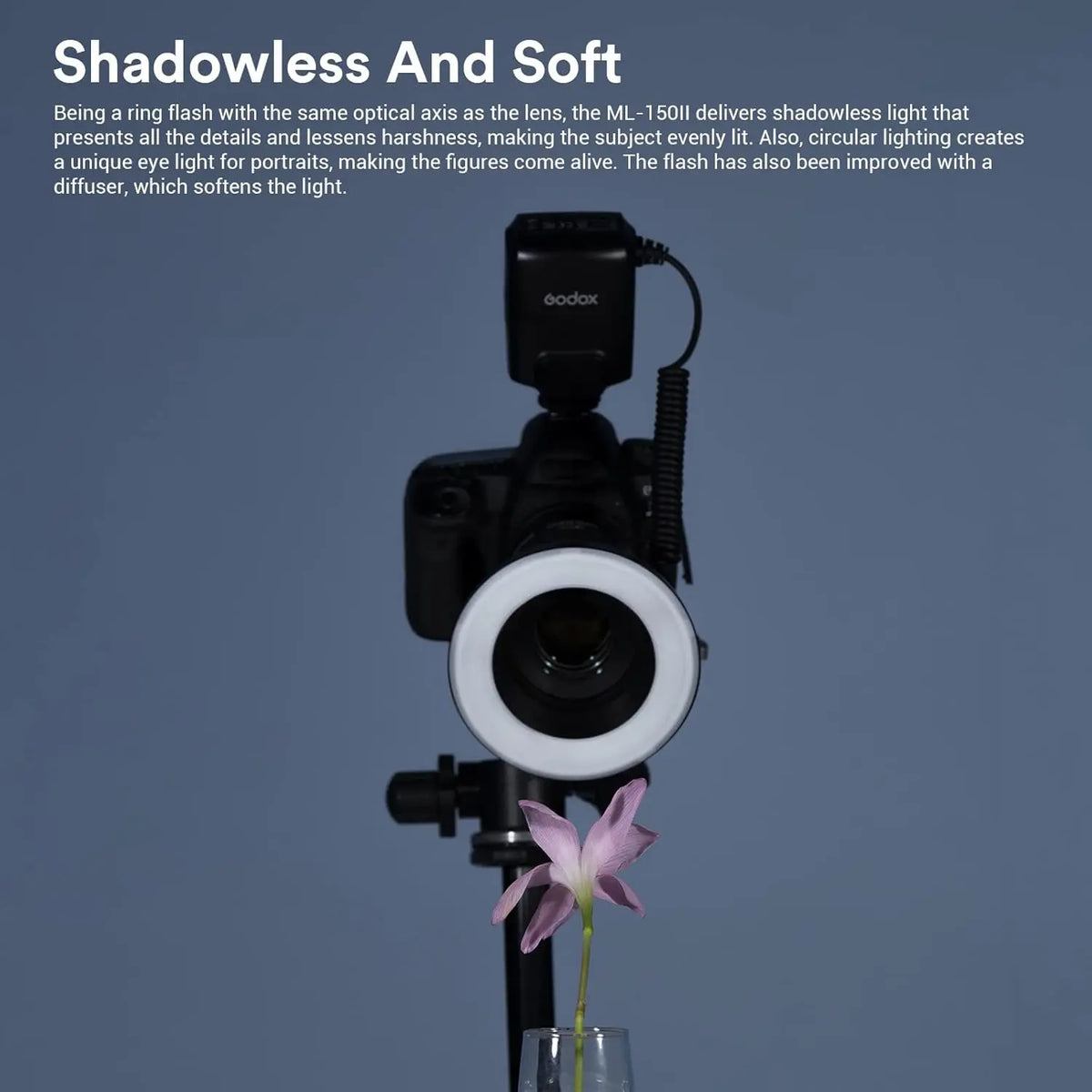 Godox ML150II Macro Ring Flash Light GN12 Godox