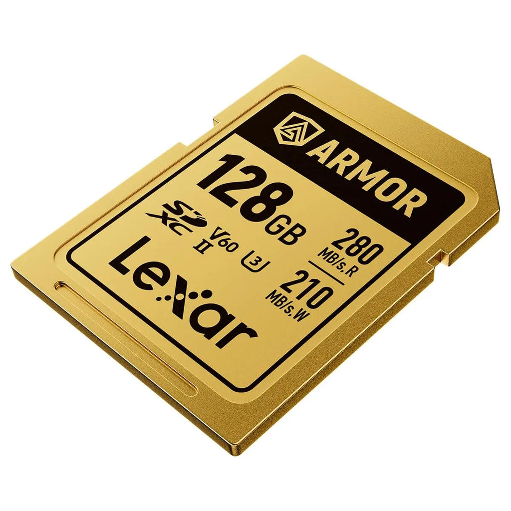 Lexar Professional Armor Gold 128GB UHS II V60 SDXC Memory Card Lexar
