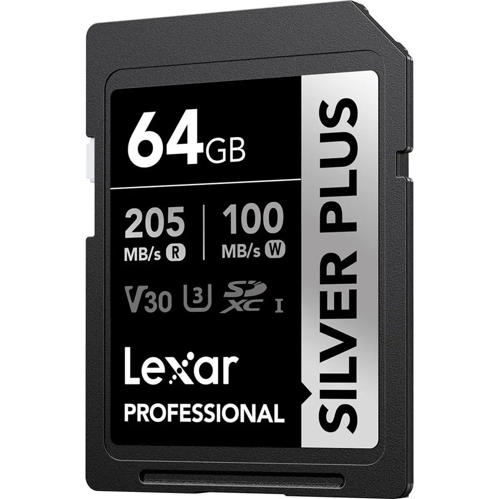 Lexar Professional Silver Plus 64 GB SDXC UHS I Memory Card Lexar