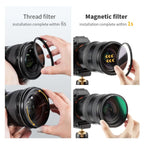 K and F 77mm Magnetic Black Mist Filter 1 by 4 Nano X K&F