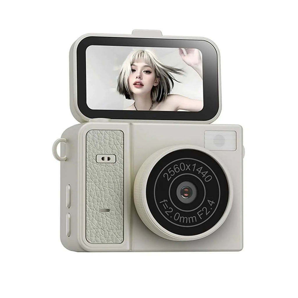 TEKTONIC 2K Thumb Keychain Mini Camera with Flip Screen