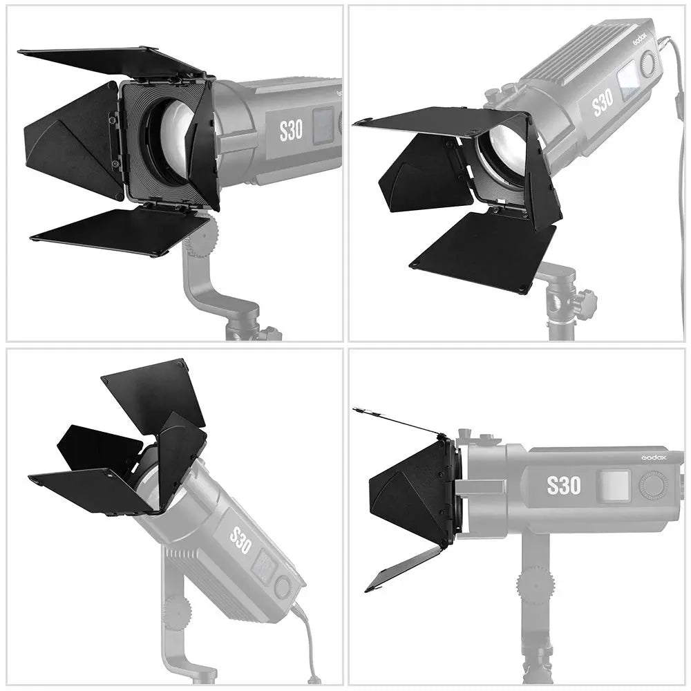 Godox SA 08 Barn Door Set for S30 LED Focusing Light Godox