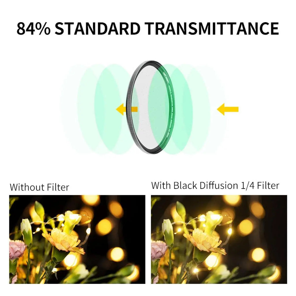 K and F 77mm Magnetic Black Mist Filter 1 by 4 Nano X K&F
