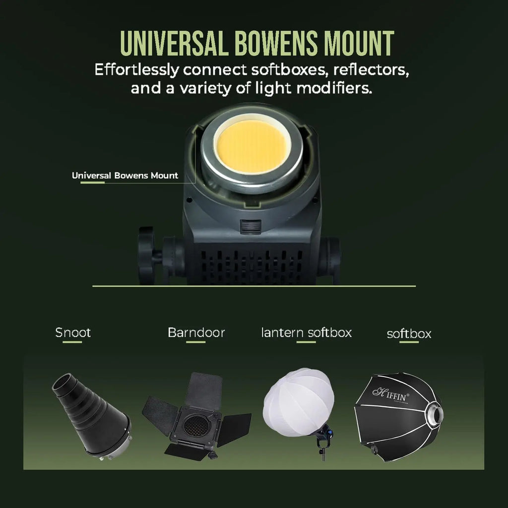 HIFFIN COB 300P 300 Watt Professional Bi Color LED Video Light HIFFIN