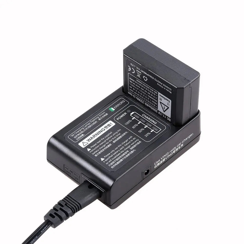 Godox VC 18 VB18 Li ion Battery Charger for V860II and V850II Flash Godox