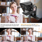 Lensgo TC12 Camera Teleprompter 12.9 Inch for DSLR Smartphone Tablet Lens Go