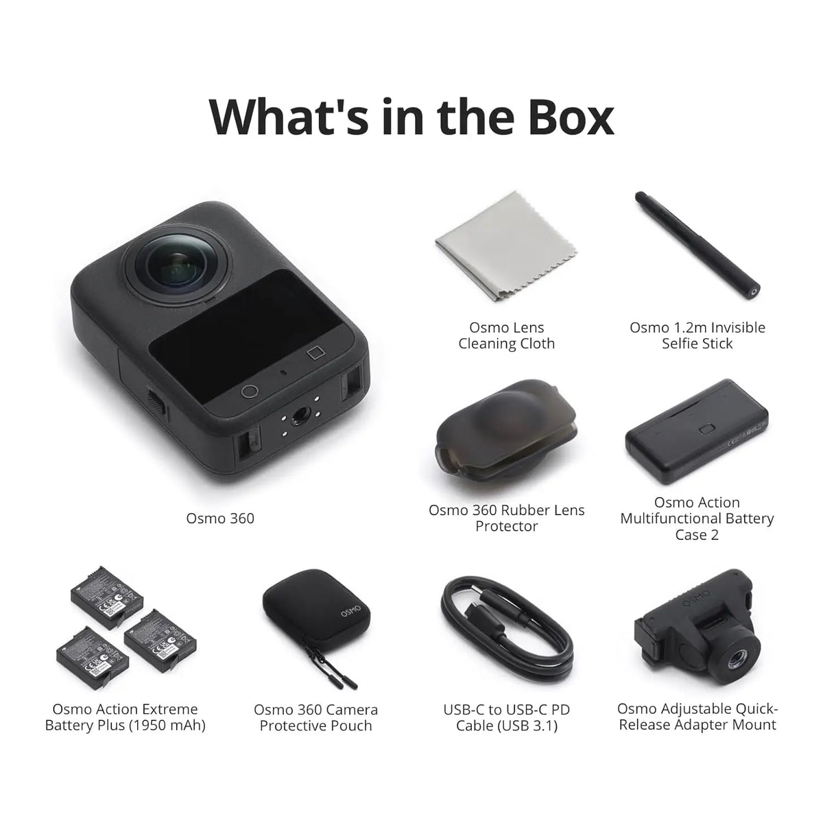 DJI Osmo 360 Camera Adventure Combo | 8K 360° Camera DJI