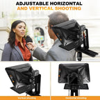 Lensgo TC12 Camera Teleprompter 12.9 Inch for DSLR Smartphone Tablet Lens Go