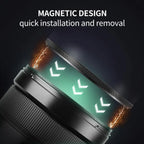 K and F 77mm Magnetic Black Mist Filter 1 by 4 Nano X K&F