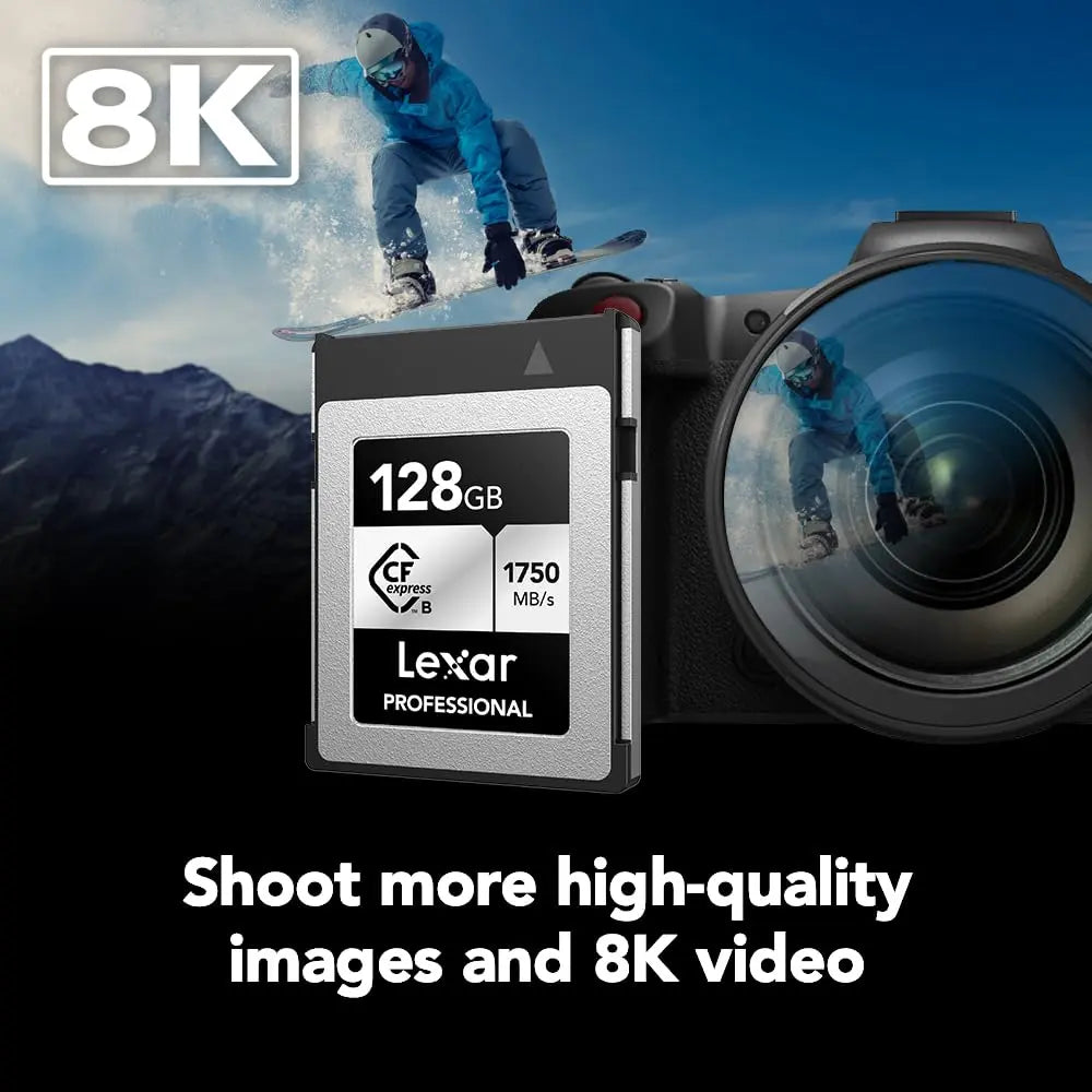 Lexar Professional 128GB CFexpress Type B Silver Memory Card Lexar
