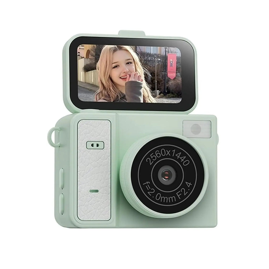 TEKTONIC 2K Thumb Keychain Mini Camera with Flip Screen