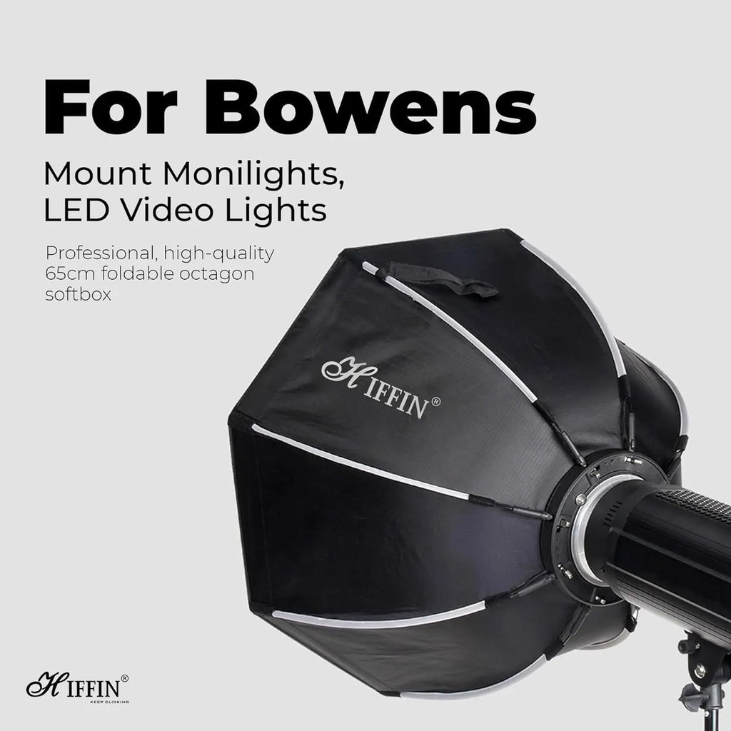 HIFFIN Bowens Mount 90 cm Lightweight Portable Octagon Soft Box HIFFIN