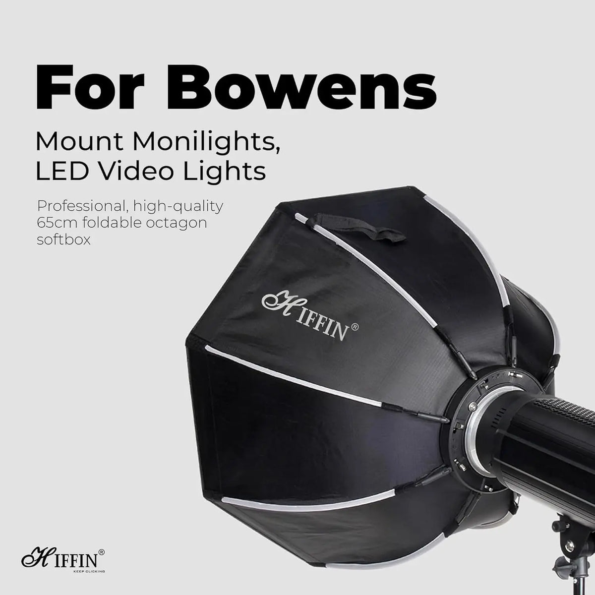 HIFFIN Bowens Mount 90 cm Lightweight Portable Octagon Soft Box HIFFIN