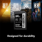 Lexar Professional Silver Plus 64 GB SDXC UHS I Memory Card Lexar