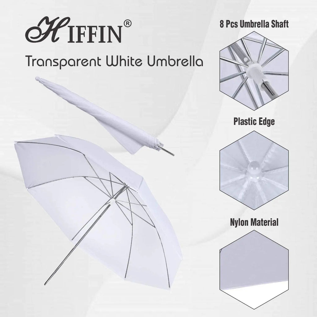 HIFFIN E27 Studio Umbrella Lighting Kit with 9Ft Stand Set of 2 HIFFIN