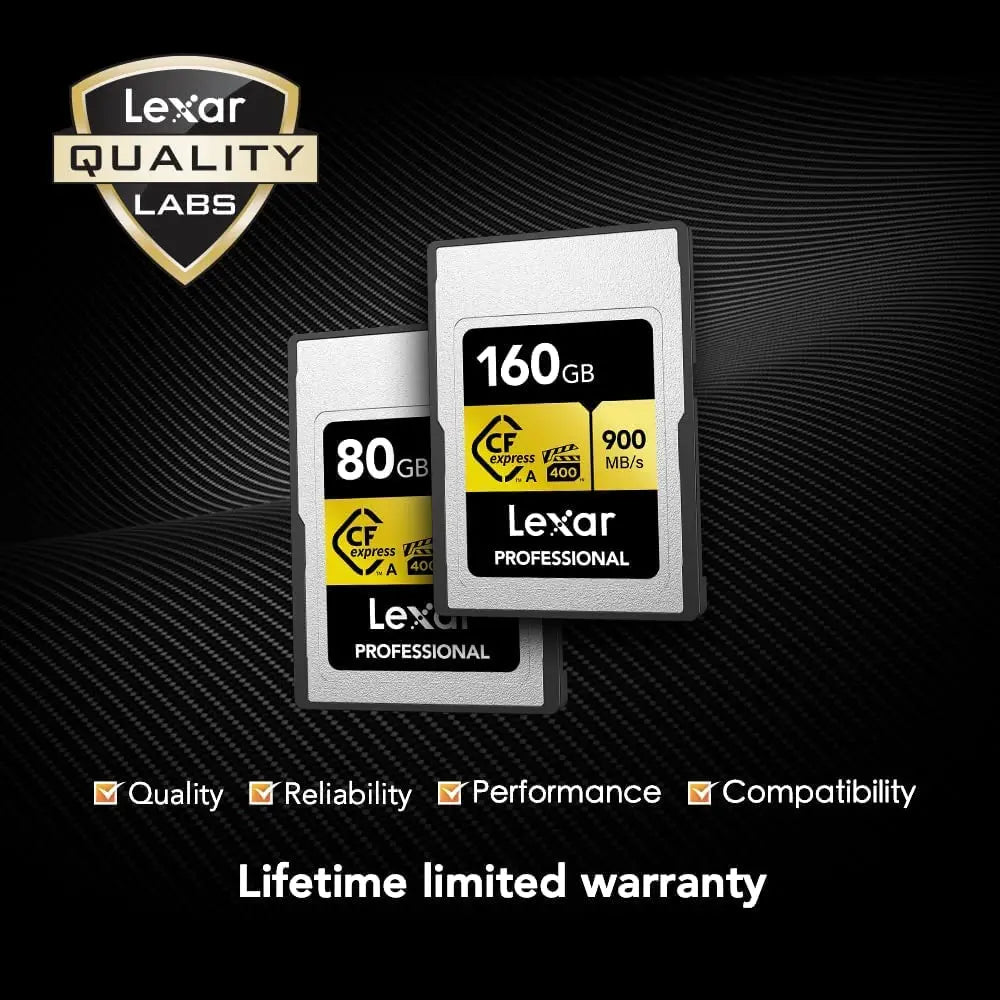 Lexar Professional 80GB CFexpress Type A Gold Memory Card Lexar