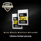 Lexar Professional 80GB CFexpress Type A Gold Memory Card Lexar