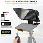 Lensgo TC12 Camera Teleprompter 12.9 Inch for DSLR Smartphone Tablet Lens Go