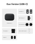Hollyland LARK A1 Duo Wireless Magnetic Microphone for iPhone 15/16, iPad & Android Hollyland