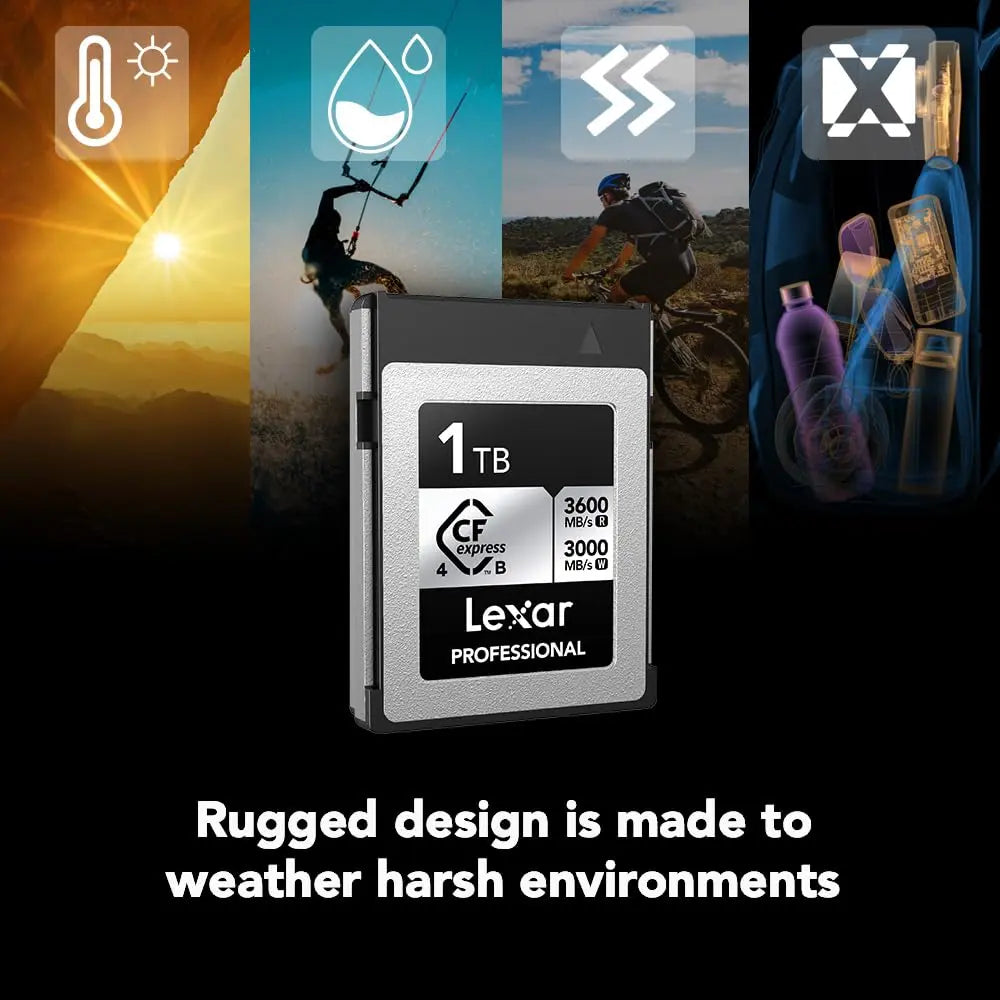 Lexar 1TB Professional CFexpress Type B Silver 4.0 Memory Card Lexar