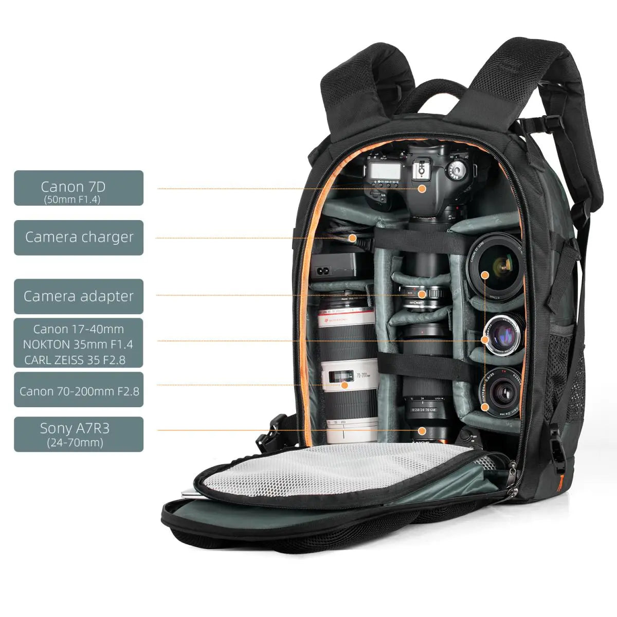 K&F Concept 23L Waterproof Camera Backpack K&F